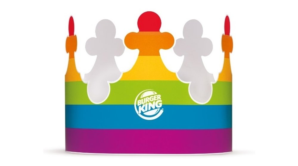 Burger King distribuirá coroas coloridas para apoiar orgulho LGBT